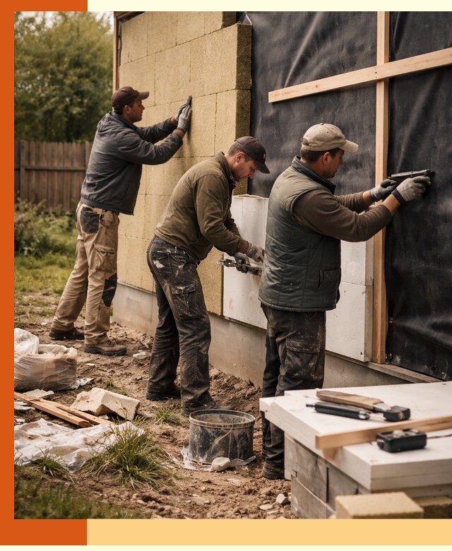 Утепление дачного дома под ключ в Россоши