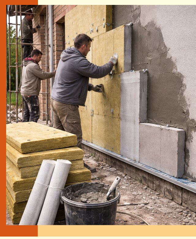 Утепление кирпичного дома под ключ в Россоши