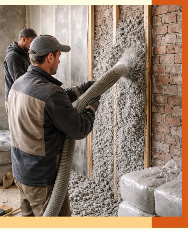 Утепление кирпичного дома эковатой в Россоши от 2437 руб./м² | ТепломастерРсс