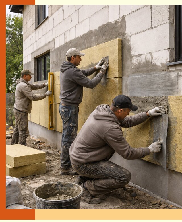 Утепление дома из газобетона в Россоши качественно и долговечно