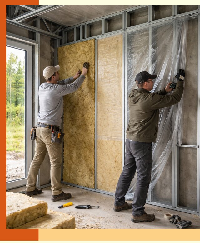 Утепление дома из ЛСТК в Россоши с гарантией качества и эффективности