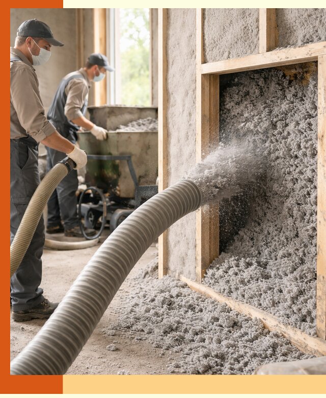 Утепление коттеджа эковатой в Россоши с гарантией качества