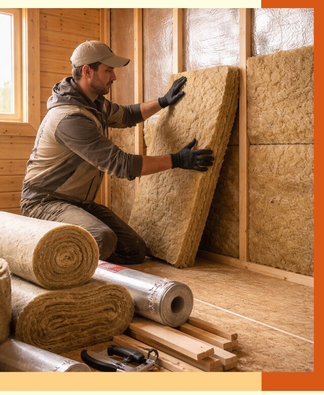 Утепление бани в Россоши под ключ от 4666 руб./м2 — утеплить потолок, пол и стены | ТепломастерРсс