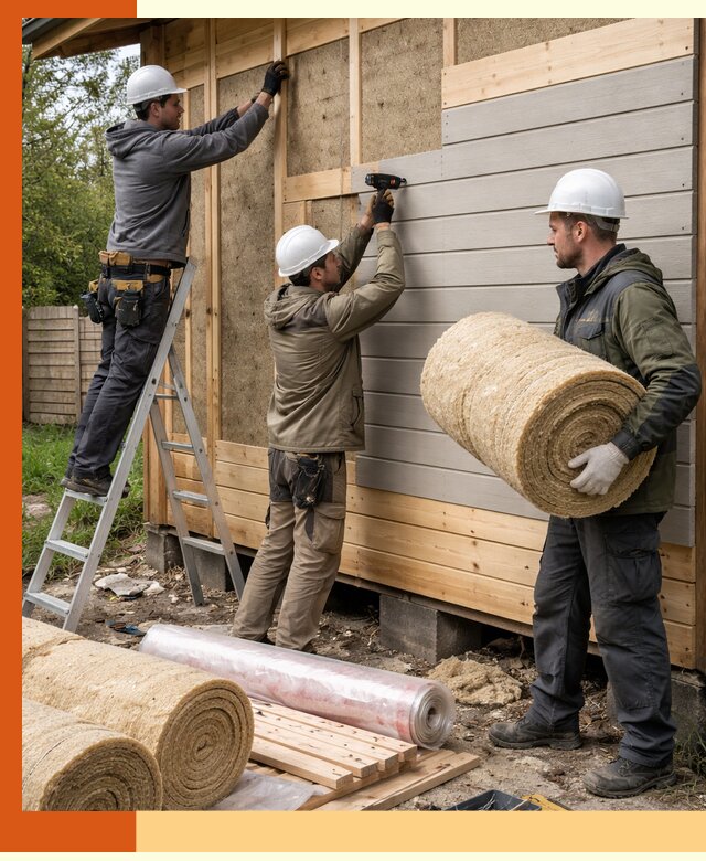 Утепление бани снаружи в Россоши профессионально и надежно