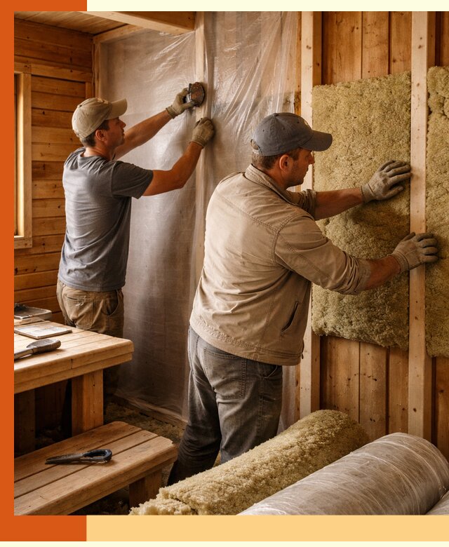 Утепление бани изнутри в Россоши качественно и недорого