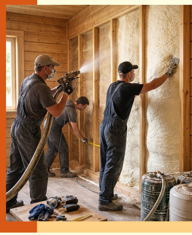 Утепление бани пенополиуретаном (ППУ) в Россоши