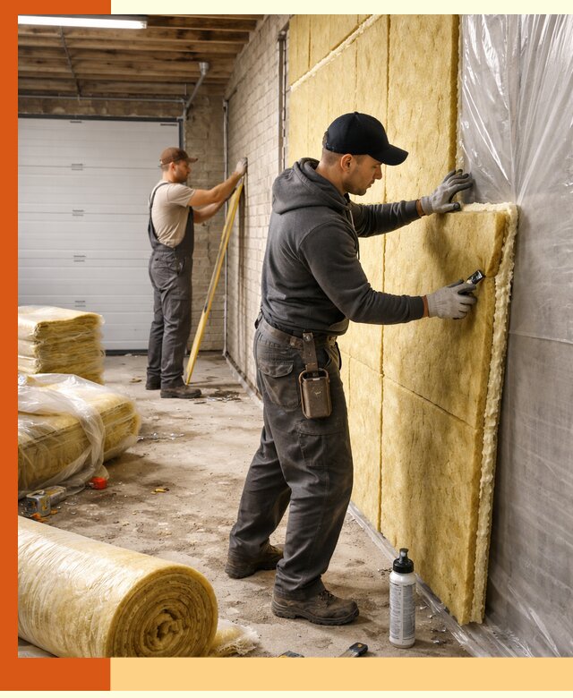 Утепление гаража под ключ в Россоши — все виды теплоизоляции