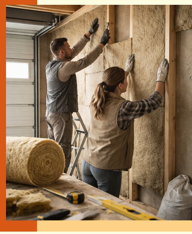 Утепление гаража изнутри в Россоши: быстро и надежно