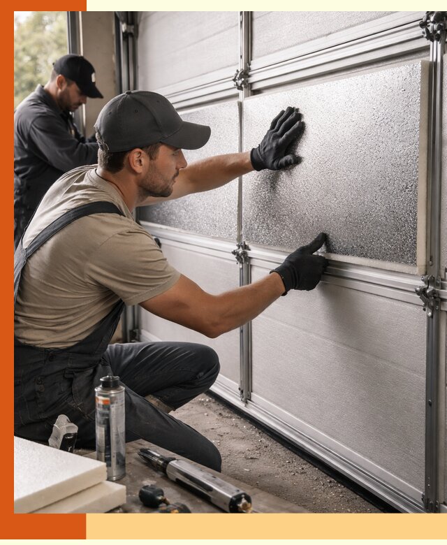 Утепление гаражных ворот в Россоши качественно и надежно