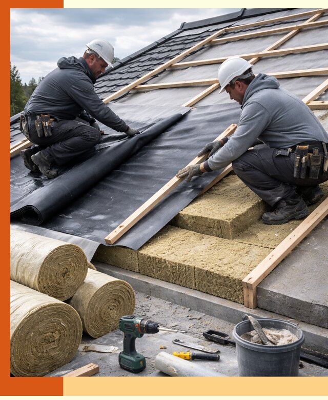 Утепление крыши снаружи в Россоши: профессиональная теплоизоляция
