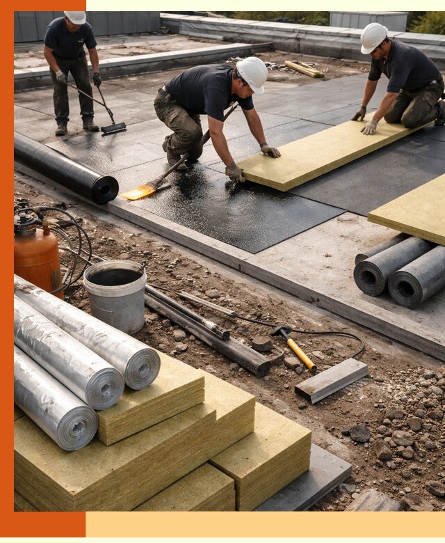 Утепление плоской крыши в Россоши — надежная теплоизоляция и герметизация