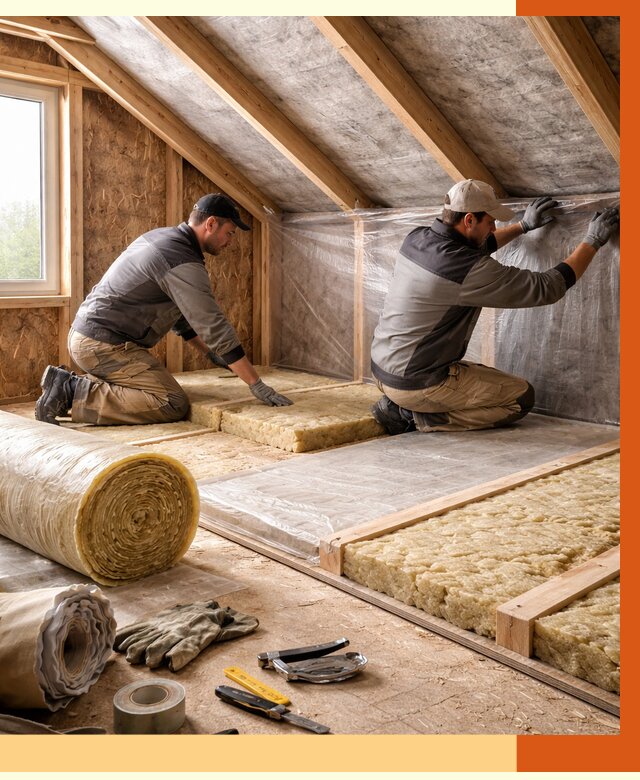 Утепление чердака в Россоши от 7777 руб/м² — теплоизоляция и комплексное утепление под ключ | ТепломастерРсс