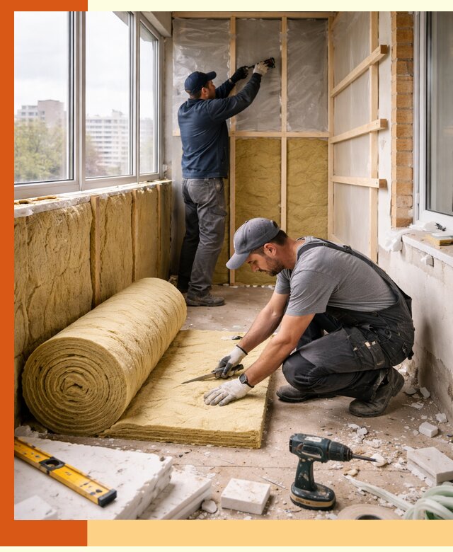 Утепление балкона под ключ в Россоши качественно и быстро