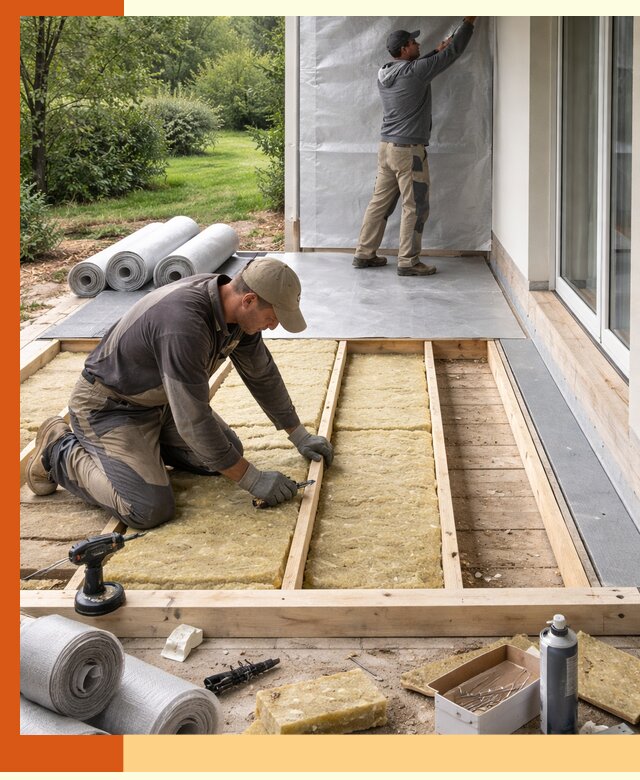 Утепление террасы в Россоши — тепло и защита круглогодично