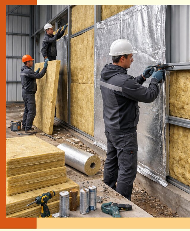 Утепление металлического ангара профессионально в Россоши