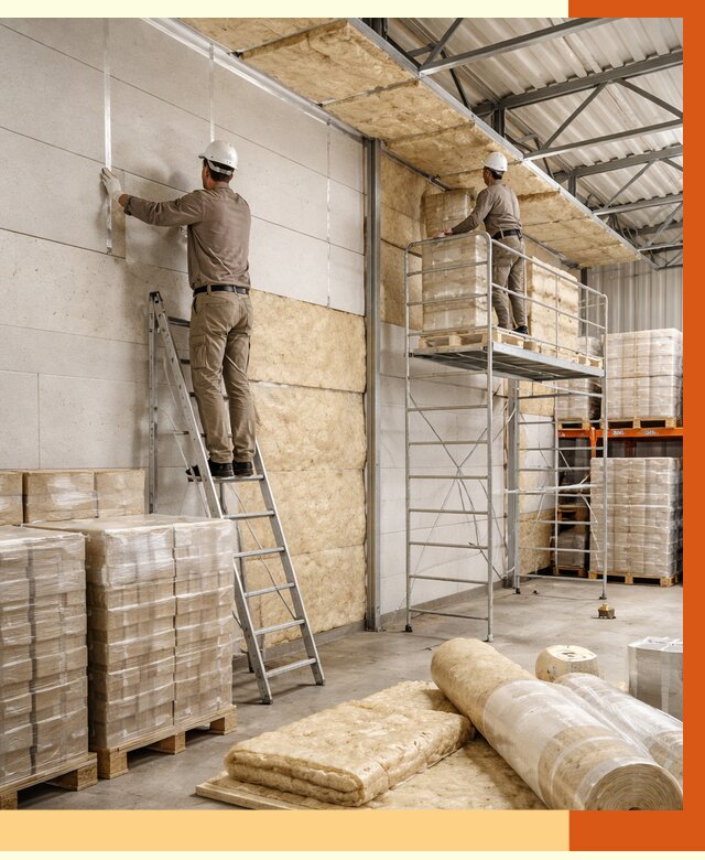 Утепление склада готовой продукции в Россоши от 2022 руб./м2 — комплексно | ТепломастерРсс