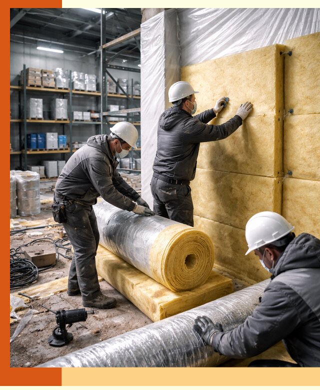 Утепление склада химсырья в Россоши: безопасная и эффективная изоляция