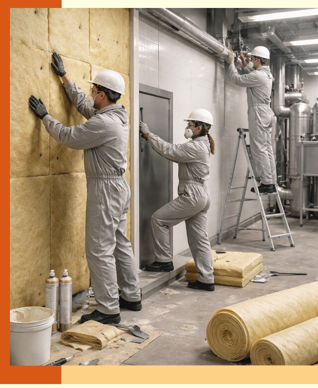 Утепление пищевого цеха под ключ в Россоши