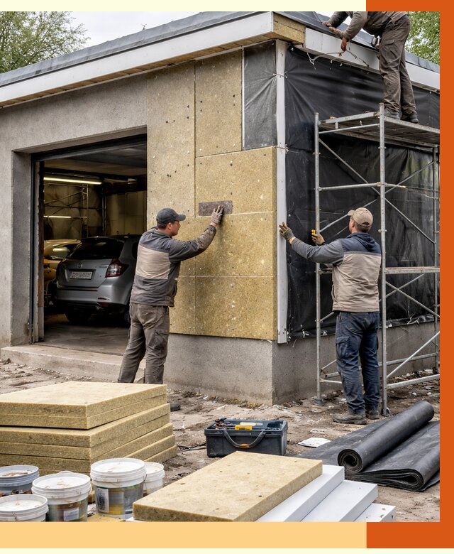 Утепление автосервиса в Россоши ппу, пеноизоляция, от 15035 руб/м2 — ТепломастерРсс