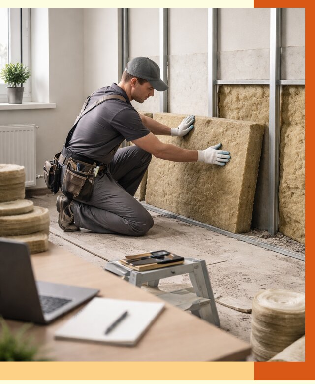 Утепление офиса в Россоши от 4666 руб/м2 — комплексное утепление офиса под ключ | ТепломастерРсс