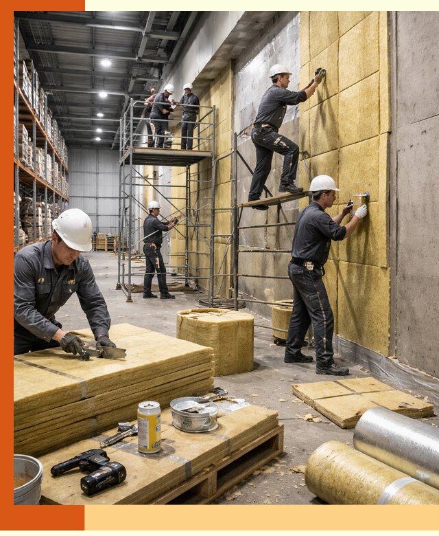 Утепление логистического центра в Россоши качественно и экономично