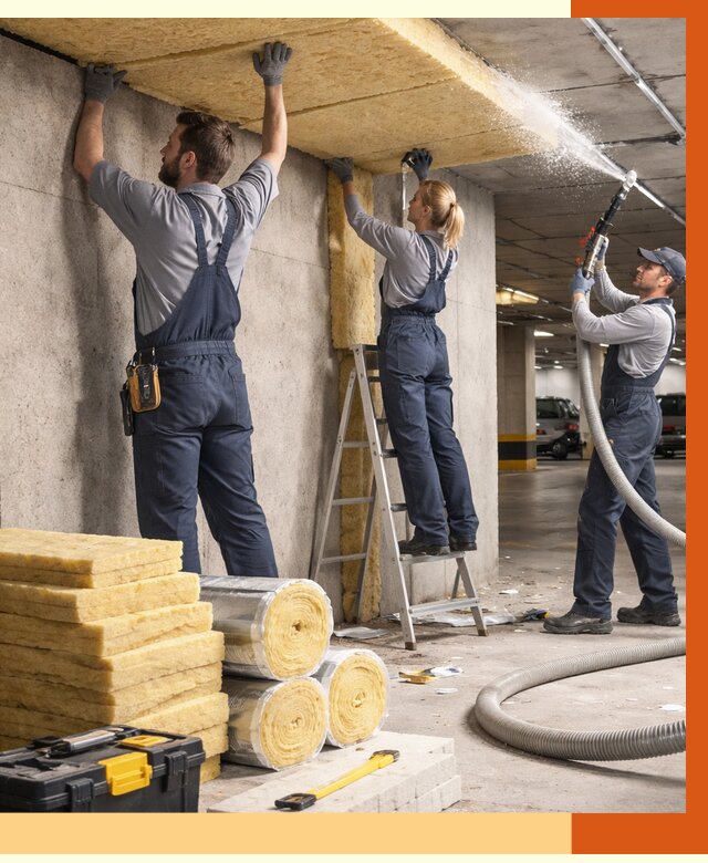 Утепление паркинга в Россоши от 7051 руб./м2 — работы под ключ | ТепломастерРсс