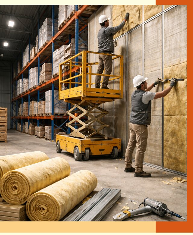 Утепление торгового склада в Россоши от 3318 руб/м2 — комплексно и под ключ | ТепломастерРсс