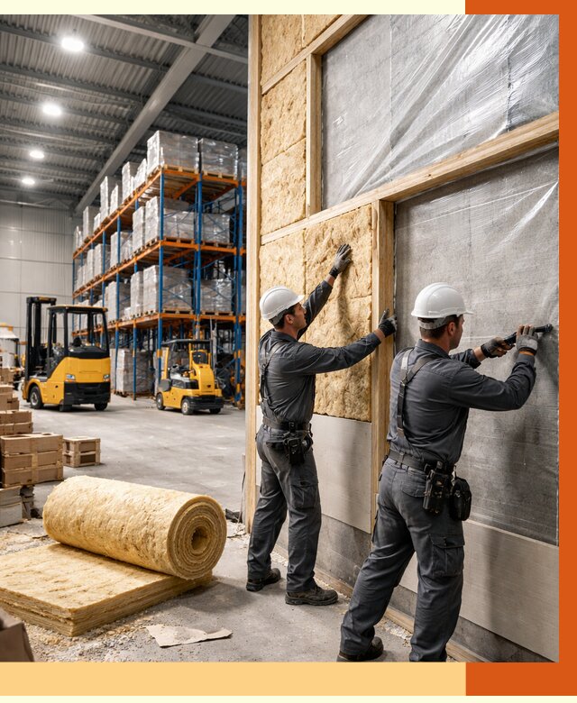 Утепление склада с техникой в Россоши от 4355 руб./м2 — комплексно под ключ | ТепломастерРсс