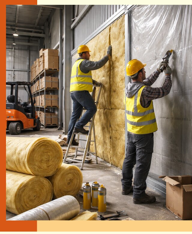 Утепление склада с техникой в Россоши под ключ