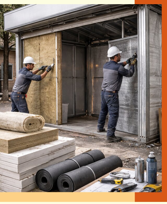 Утепление павильона шаурма в Россоши под ключ от 1244 руб. за м² | ТепломастерРсс