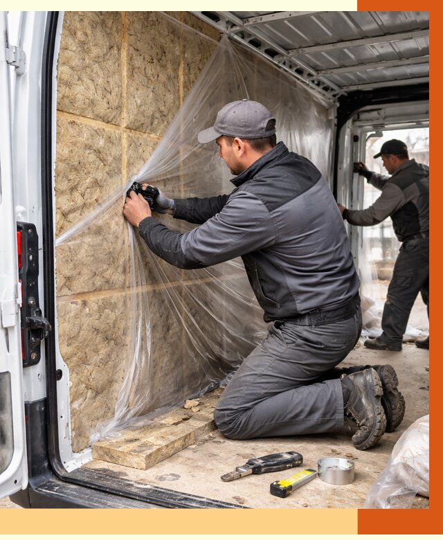 Утепление фургона в Россоши от 17109 руб/м2 — утепление фургона ППУ и кузова | ТепломастерРсс