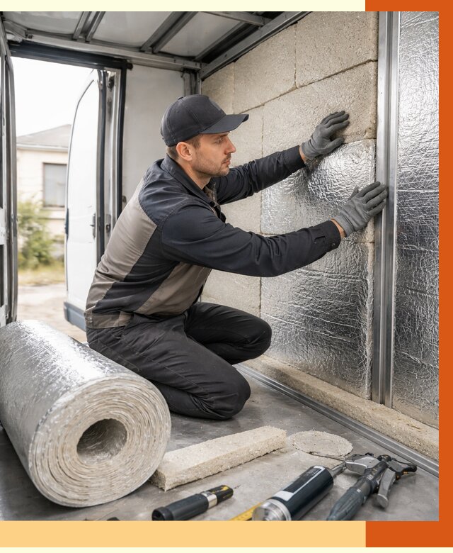 Утепление фургона рефрижератора в Россоши от 12961 руб./м² под ключ | ТепломастерРсс