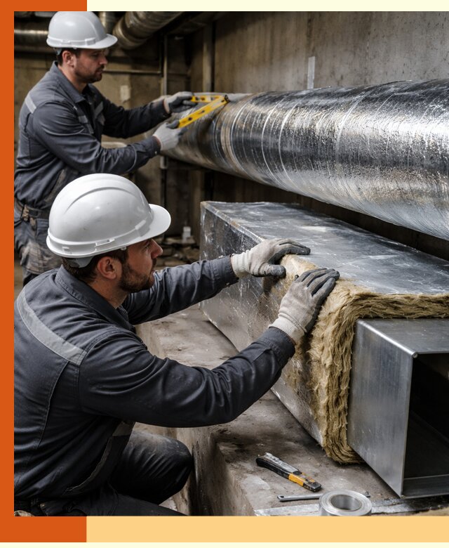 Профессиональное утепление воздуховодов и теплоизоляция в Россоши