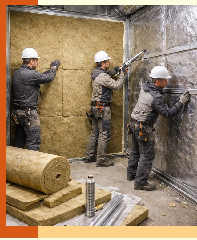 Утепление венткамеры в Россоши — качественная теплоизоляция и шумопоглощение