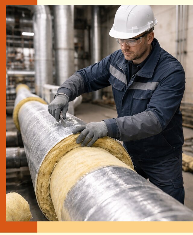 Утепление технологического оборудования и заводских установок в Россоши