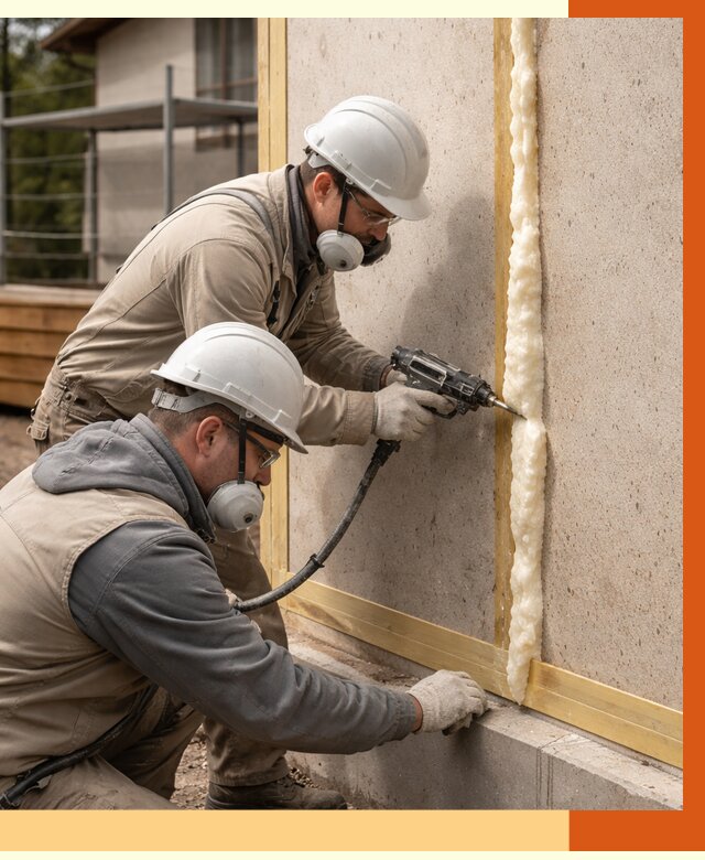 Утепление сип панелей ППУ в Россоши от 4977 руб. под ключ | ТепломастерРсс