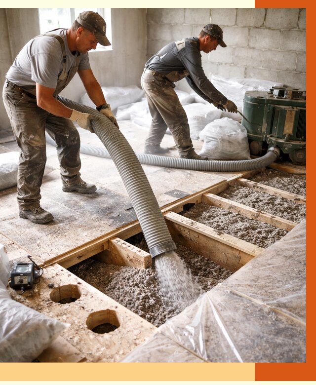 Заполнение пустот перекрытий в Россоши от 4666 руб. под ключ | ТепломастерРсс