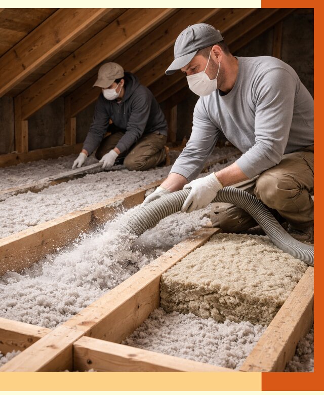 Заполнение полостей чердачного перекрытия в Россоши от 4666 руб. | ТепломастерРсс