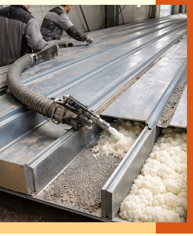 Заполнение пустот кровельных панелей в Россоши от 7466 руб. под ключ | ТепломастерРсс