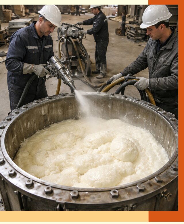 Заливка ППУ в емкости в Россоши от 7518 руб. — утепление емкости под ключ | ТепломастерРсс