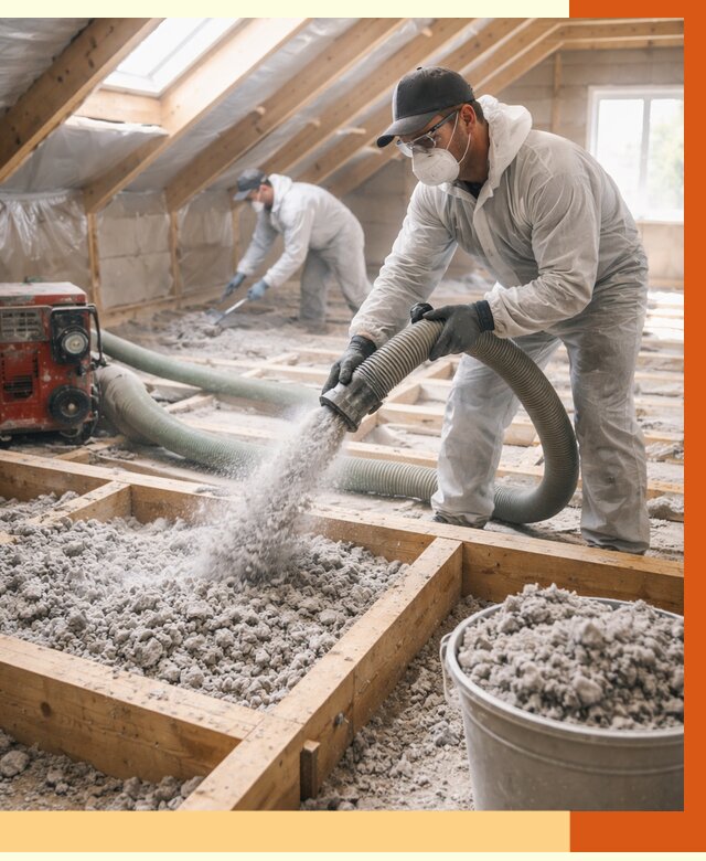 Утепление эковатой в Россоши от 3059 руб./м2 — монтаж и задувка | ТепломастерРсс