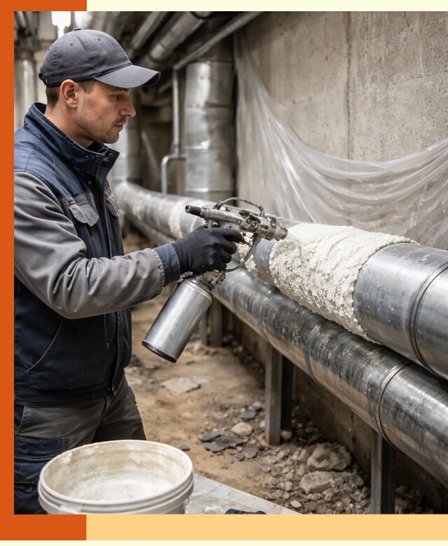 Утепление труб жидкой теплоизоляцией в Россоши