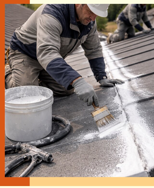 Утепление кровли жидкой теплоизоляцией в Россоши