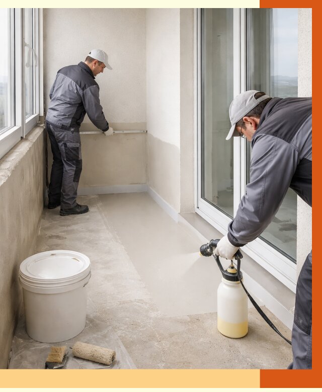 Утепление балкона жидкой теплоизоляцией в Россоши от 5962 руб./м2 | ТепломастерРсс