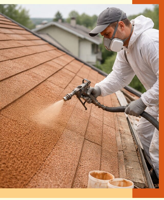 Утепление кровли жидкой пробкой в Россоши от 2800 руб./м² под ключ | ТепломастерРсс