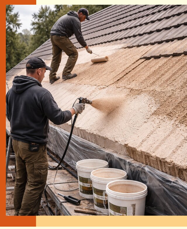 Утепление кровли жидкой пробкой в Россоши для домов и зданий