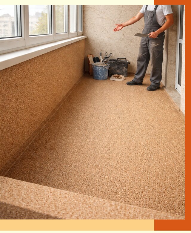 Утепление балкона жидкой пробкой в Россоши от 3785 руб/м² под ключ | ТепломастерРсс