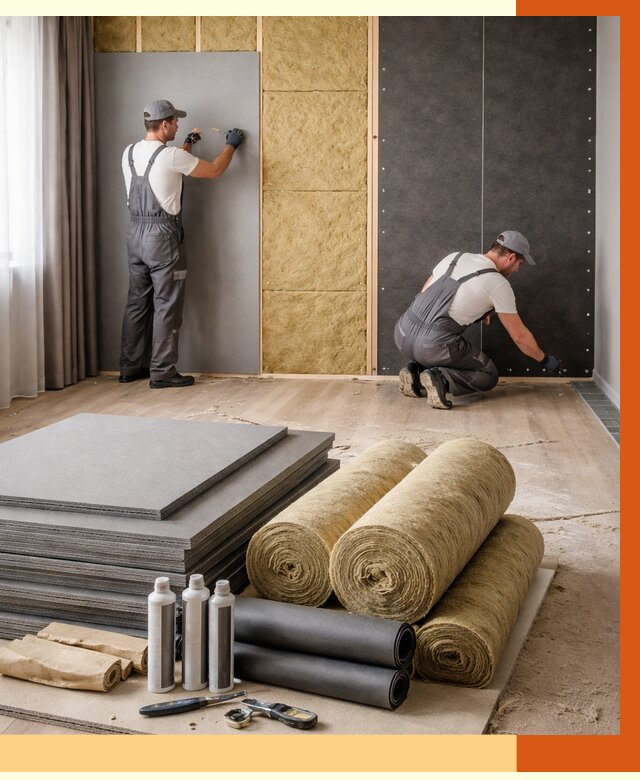 Шумоизоляция дома в Россоши от 4666 руб/м2 — комплексная звукоизоляция под ключ | ТепломастерРсс