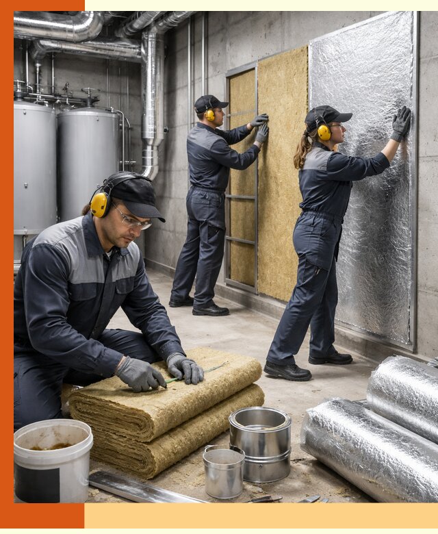 Шумоизоляция котельной в Россоши: профессиональный монтаж и материалы