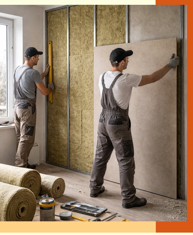 Шумоизоляция стен в Россоши от 4666 руб/м2 — звукоизоляция стен под ключ | ТепломастерРсс